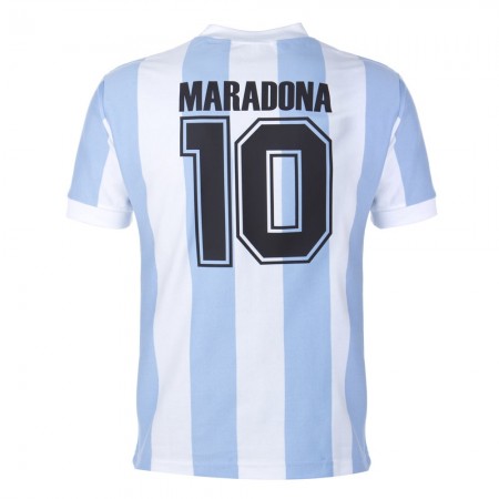 Billiga Fotbollströjor Argentina Diego Maradona 10 Retro Hemma tröja 1986 Kortärmad